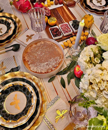 Gold Bee Wavy Dessert Bowls