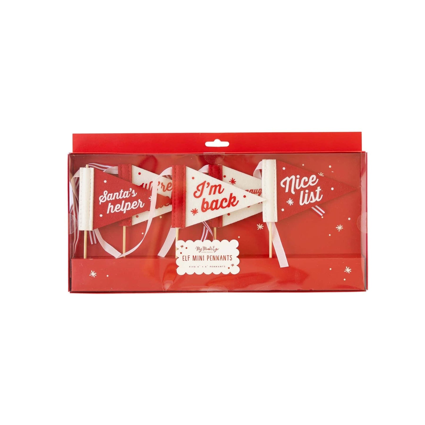 Elf Return Mini Felt Pennant Flags