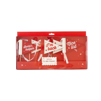 Elf Return Mini Felt Pennant Flags