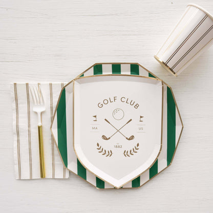 Golf Crest Small  Party Plates