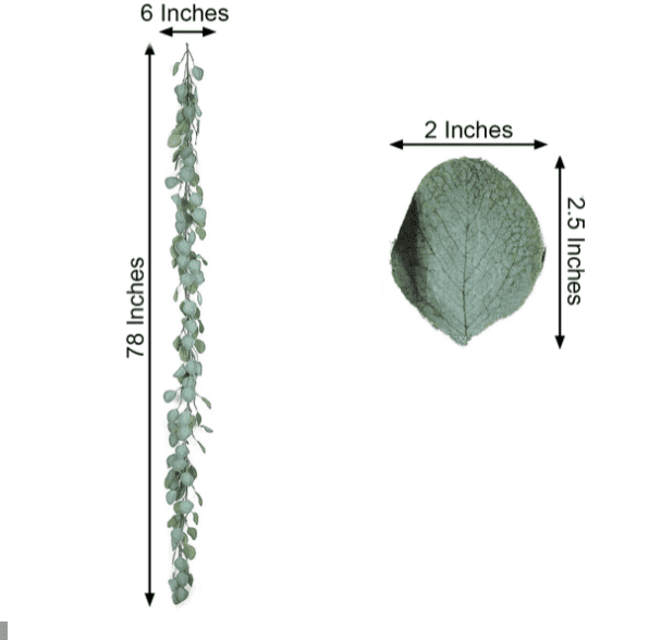 Eucalyptus Garland for baby showers, bridal shower and wedding centerpieces - affordable and realistic