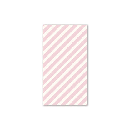 Candy Cane Striped Pink Dinner Napkins