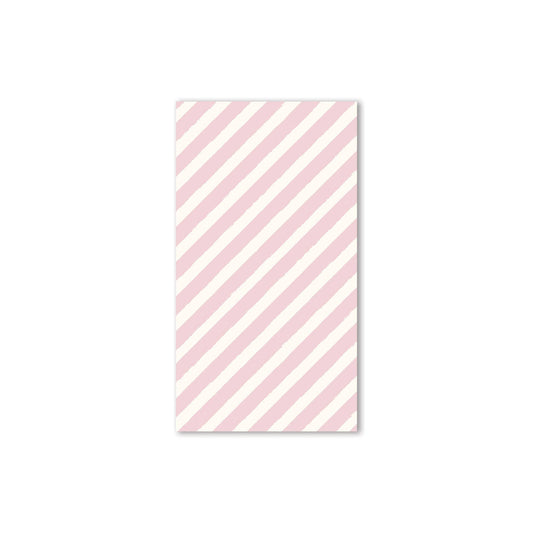 Candy Cane Striped Pink Dinner Napkins