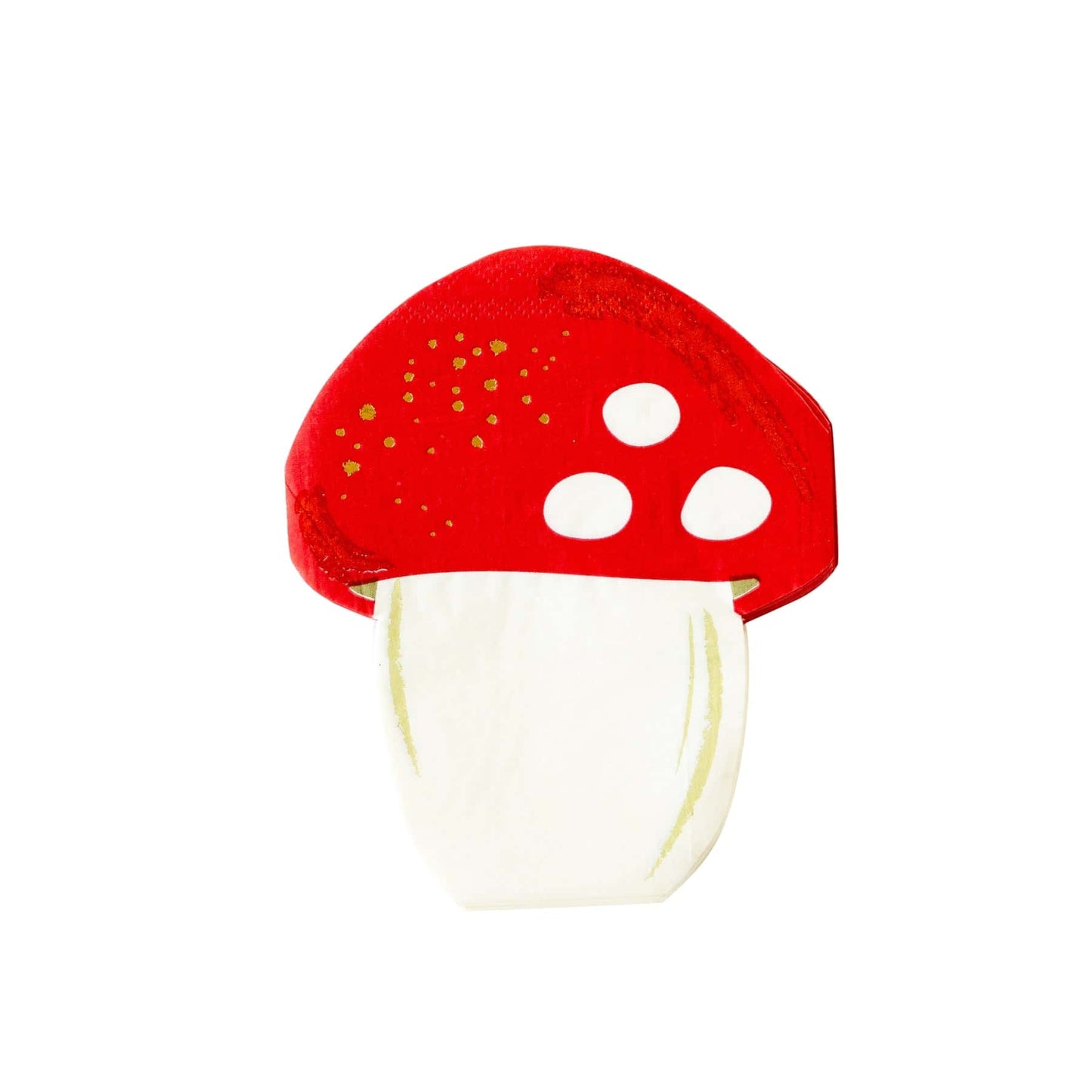 Red Mushroom Shaped Napkins