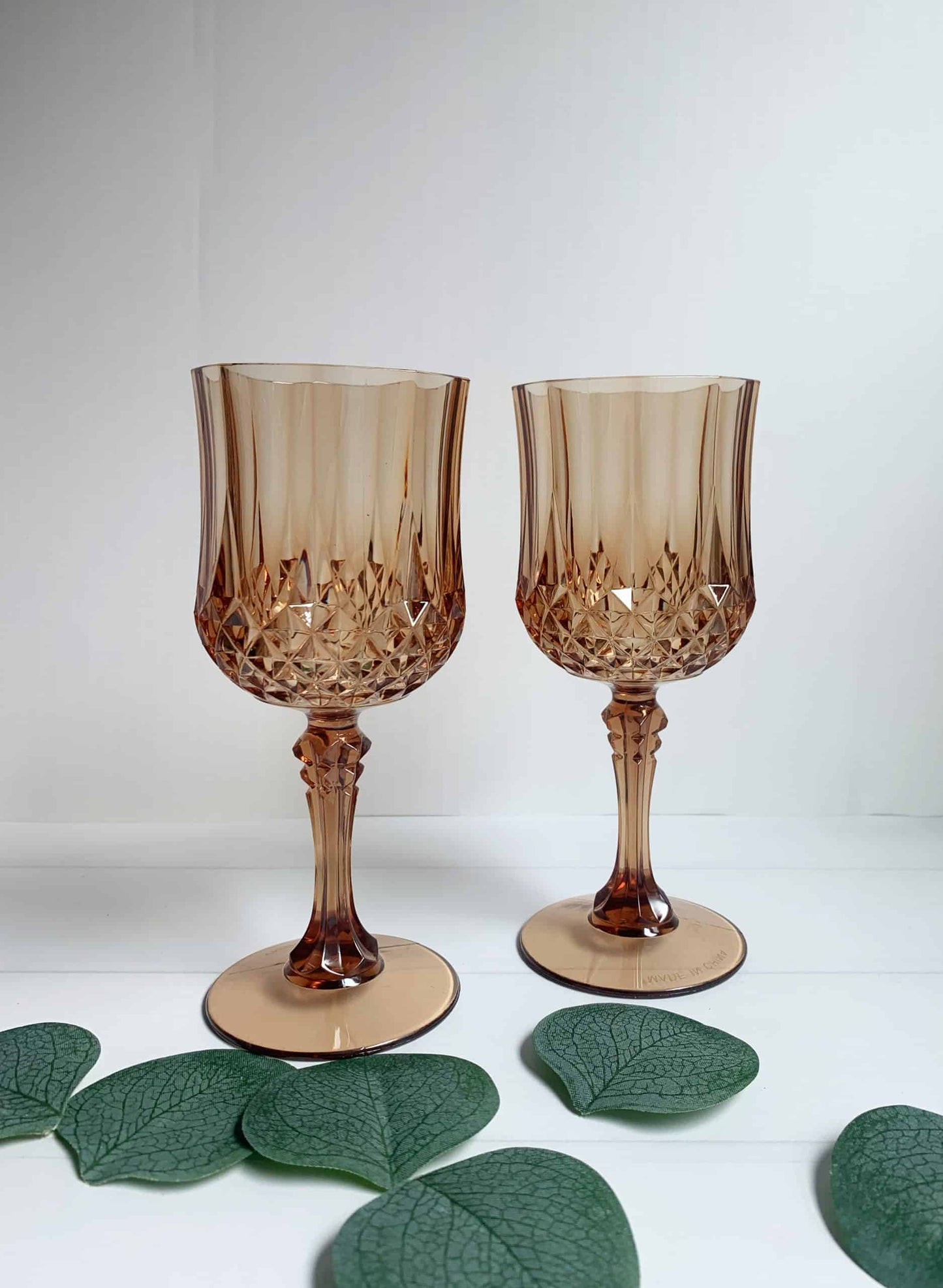 Amber Shatterproof Wine Glasses