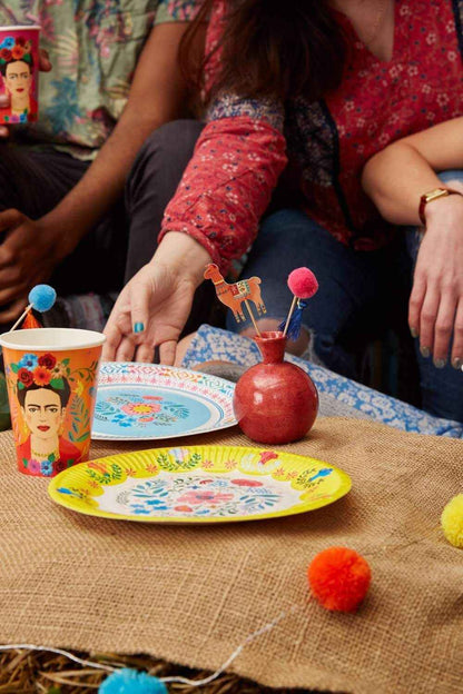 Boho Fiesta Paper Plates- Medium