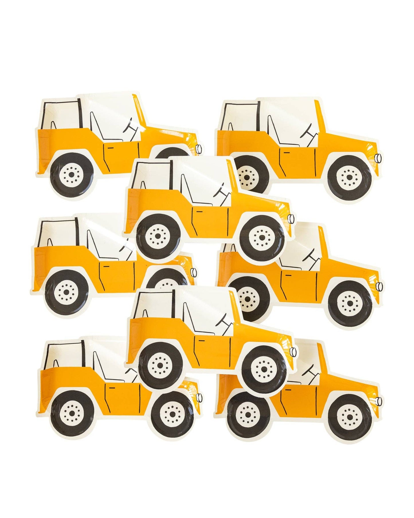 Safari Jeep Shaped Plates