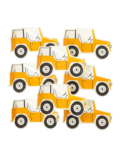 Safari Jeep Shaped Plates