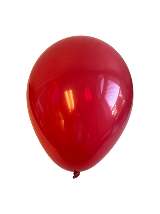 True Red Balloons 11 Inch - Red Party Balloons Set of 5