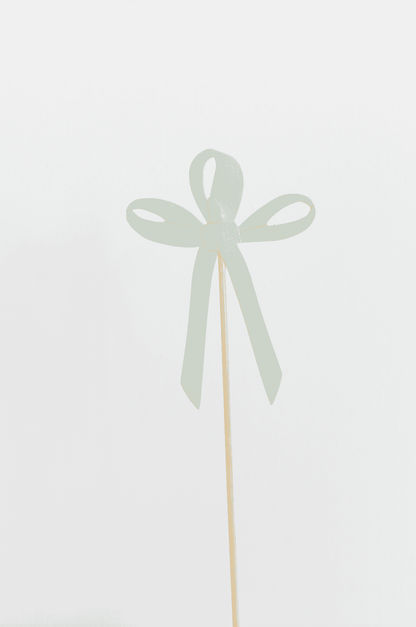 Tying the Knot Bow Cake Toppers Set