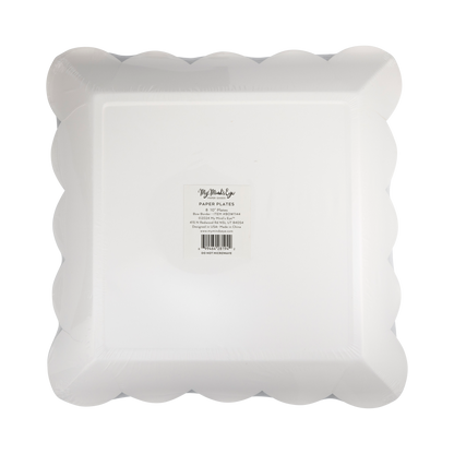 Red Bow Christmas Party Plates