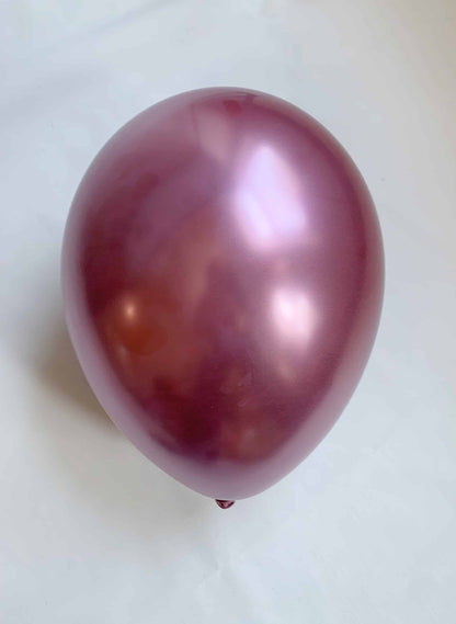 Mauve Chrome Balloons - Set of 5