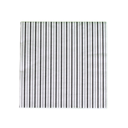 Black and White Striped Napkins