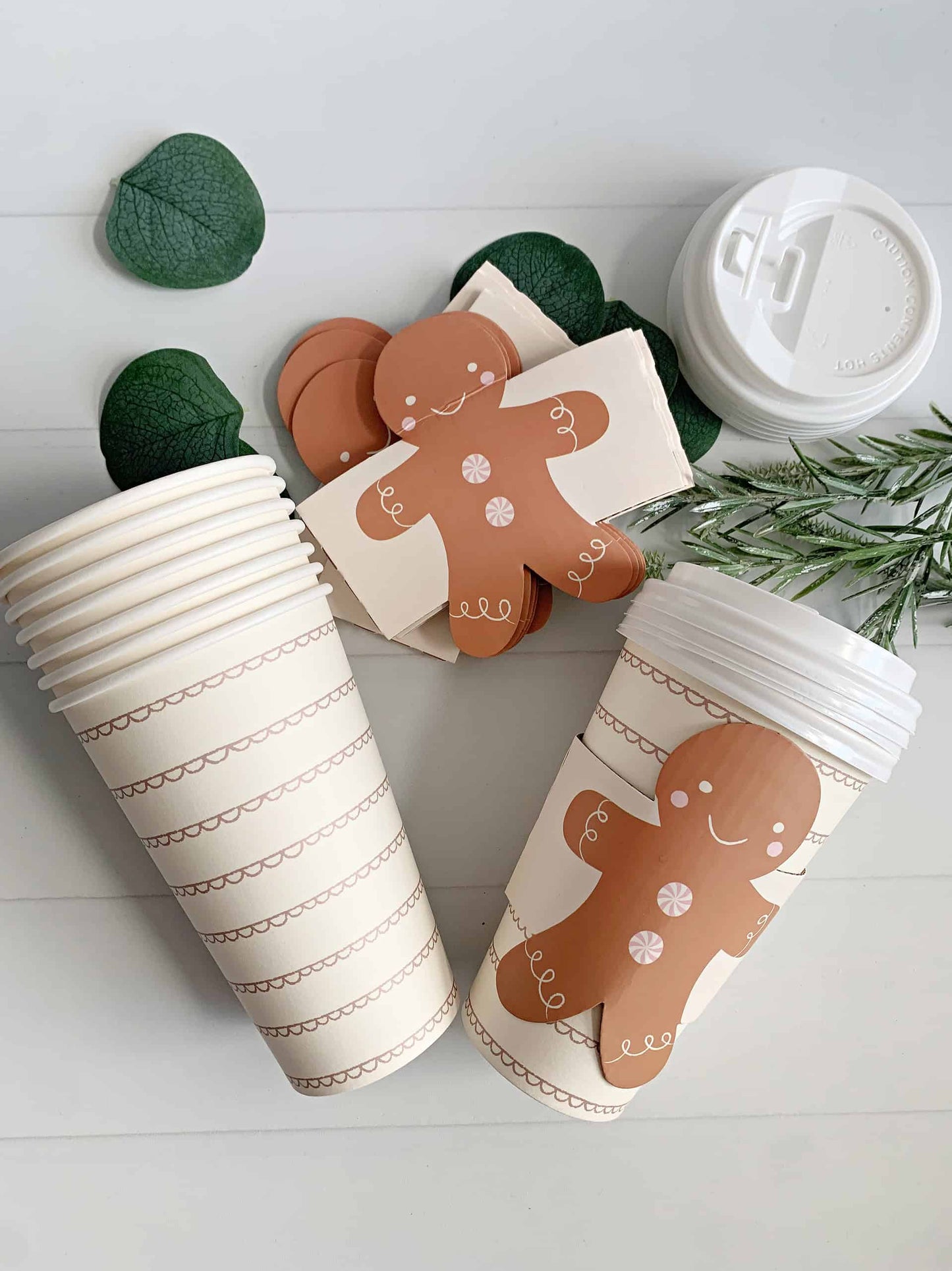 Gingerbread Man Coffee To Go Cups