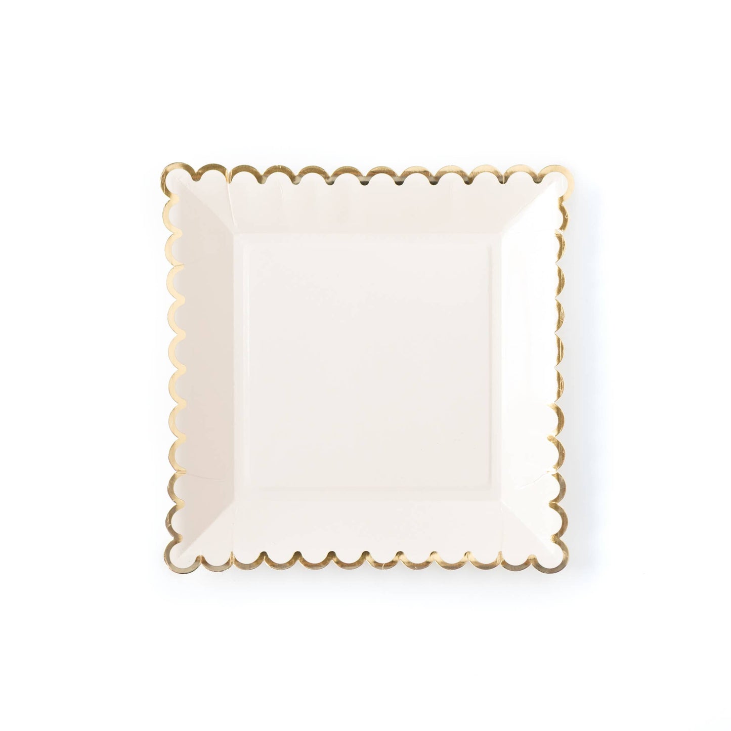 Cream Scalloped 9 Inch Paper Plates