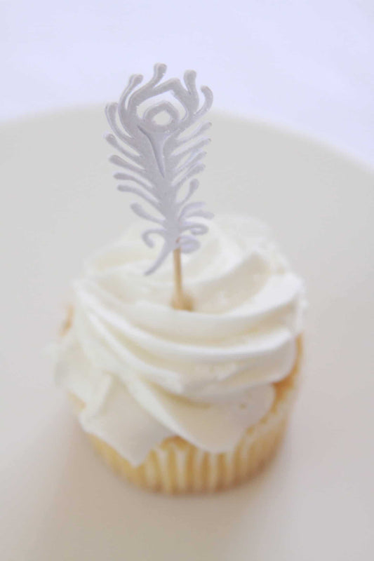 Feather Bridal Shower Toppers