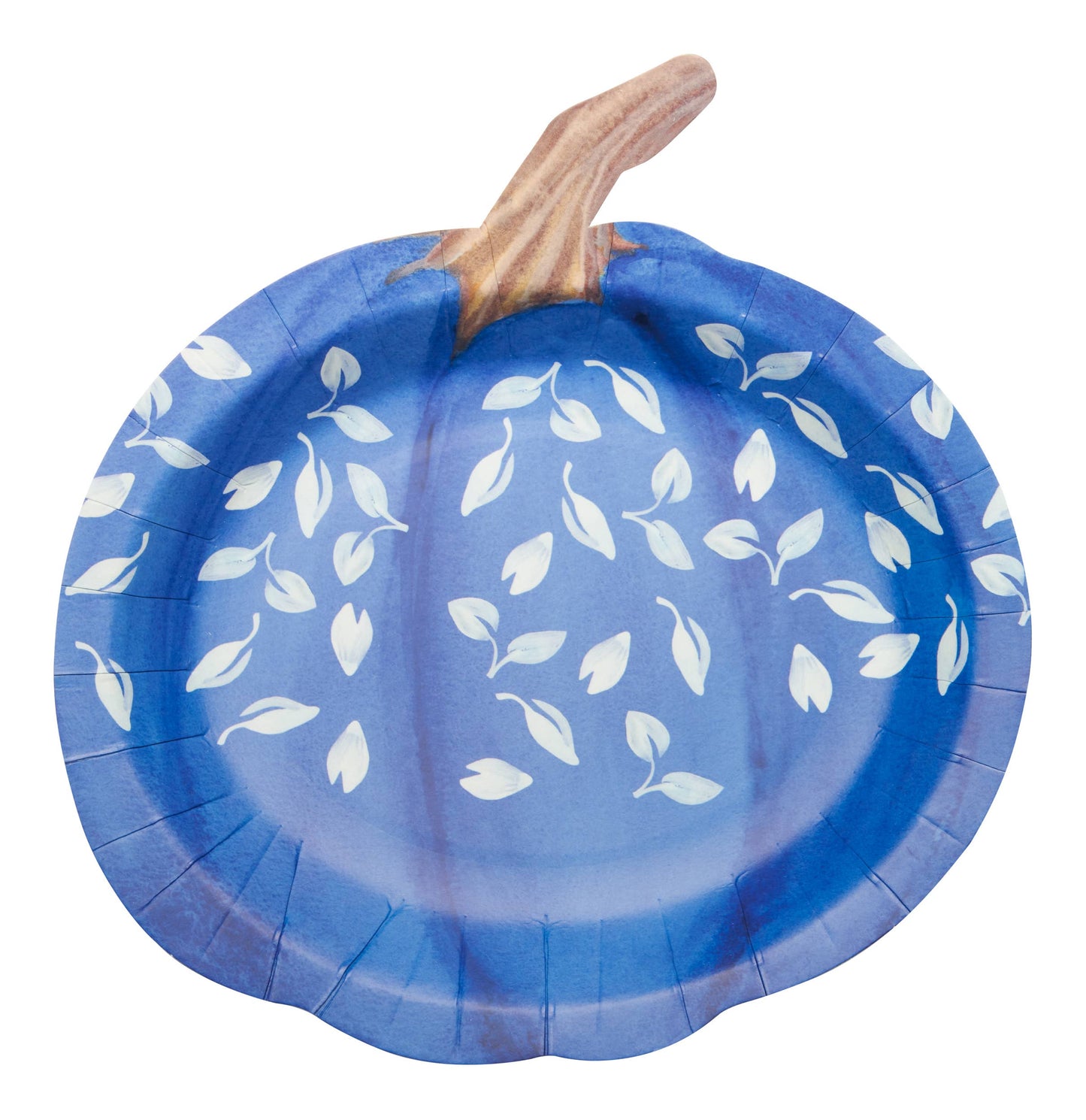 Blue and Amber Pumpkin Salad Plates- Set of 8