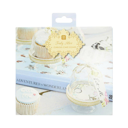 Mini Dessert Stands with Domes - Set of 6 Clear Favor Cake Stands