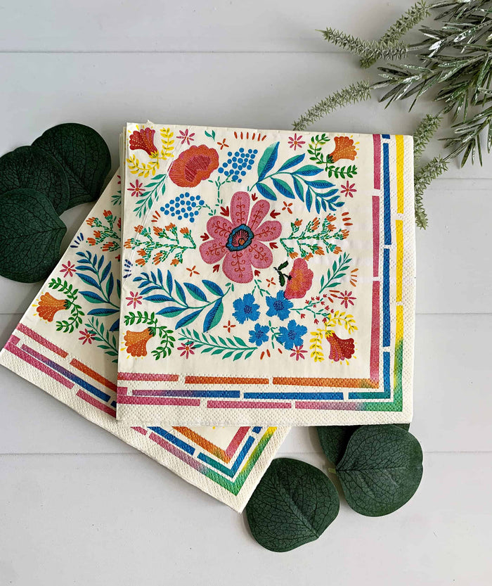 Boho Fiesta Luncheon Napkins | EnFete Party