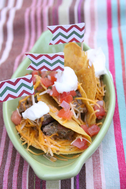 Fiesta Party Cupcake Toppers