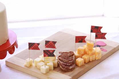 Scottish Plaid Cupcake Toppers