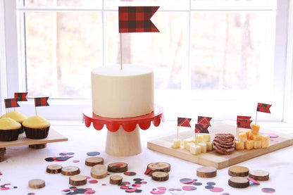 Scottish Plaid Cupcake Toppers