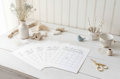 French Country Baby Shower Bingo Station