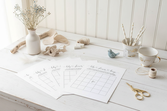 French Country Baby Shower Bingo Station