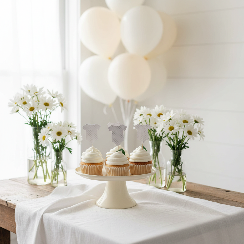 French Country Baby Shower Display