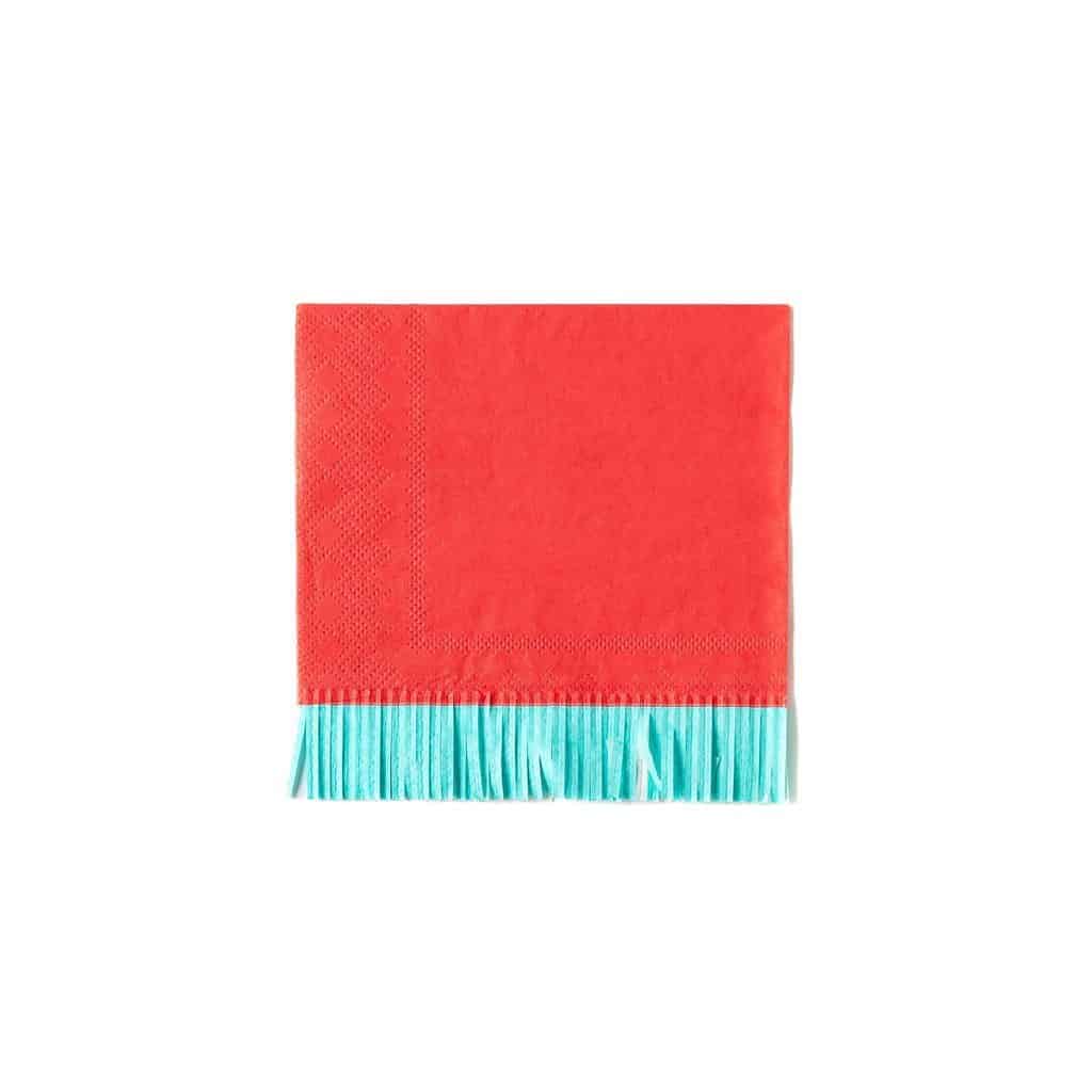 Fringed Cocktail Napkins - Fiesta Party