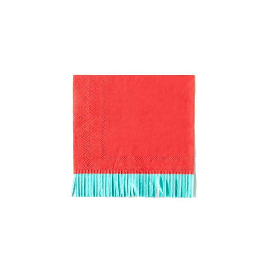 Fringed Cocktail Napkins - Fiesta Party