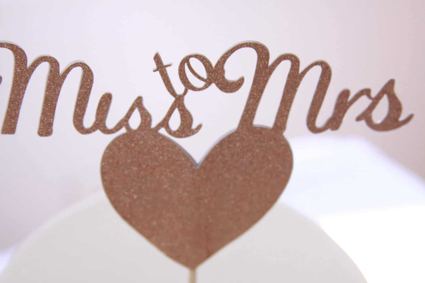 From Miss to Mrs Bridal Shower Cake Topper