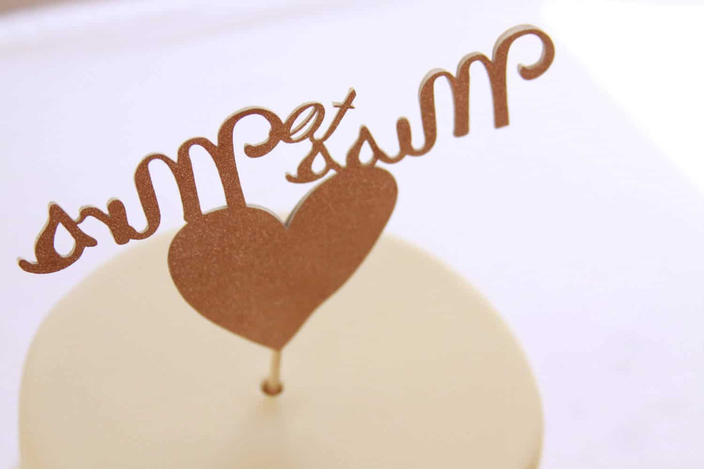 From Miss to Mrs Bridal Shower Cake Topper