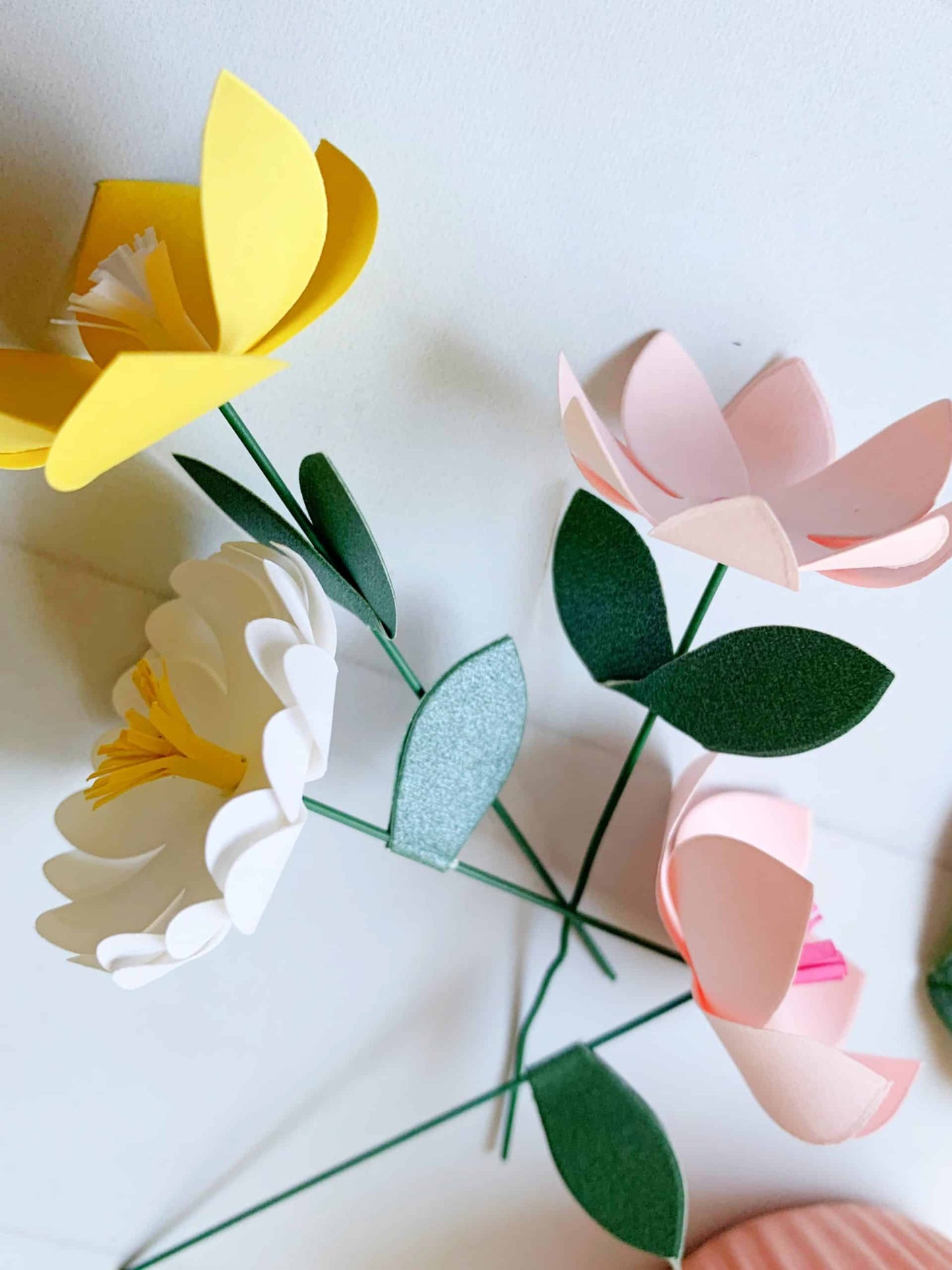 Baby in Bloom - Paper Flower Cupcake Toppers