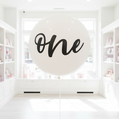 Giant One Balloon in Bright Party Shop