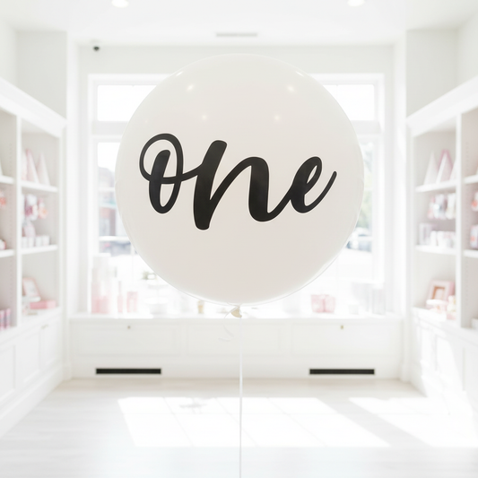 Giant One Balloon in Bright Party Shop