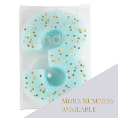 Glitter Number Candles