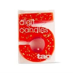 Glitter Number Candles