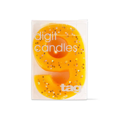 Glitter Number Candles