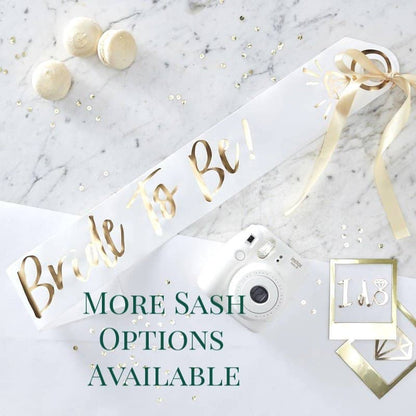 Gold Bride to Be Sash - I Do Crew