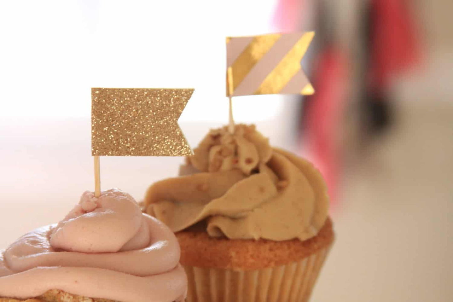 Gold Glitter Toppers