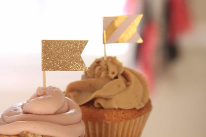 Gold Glitter Toppers