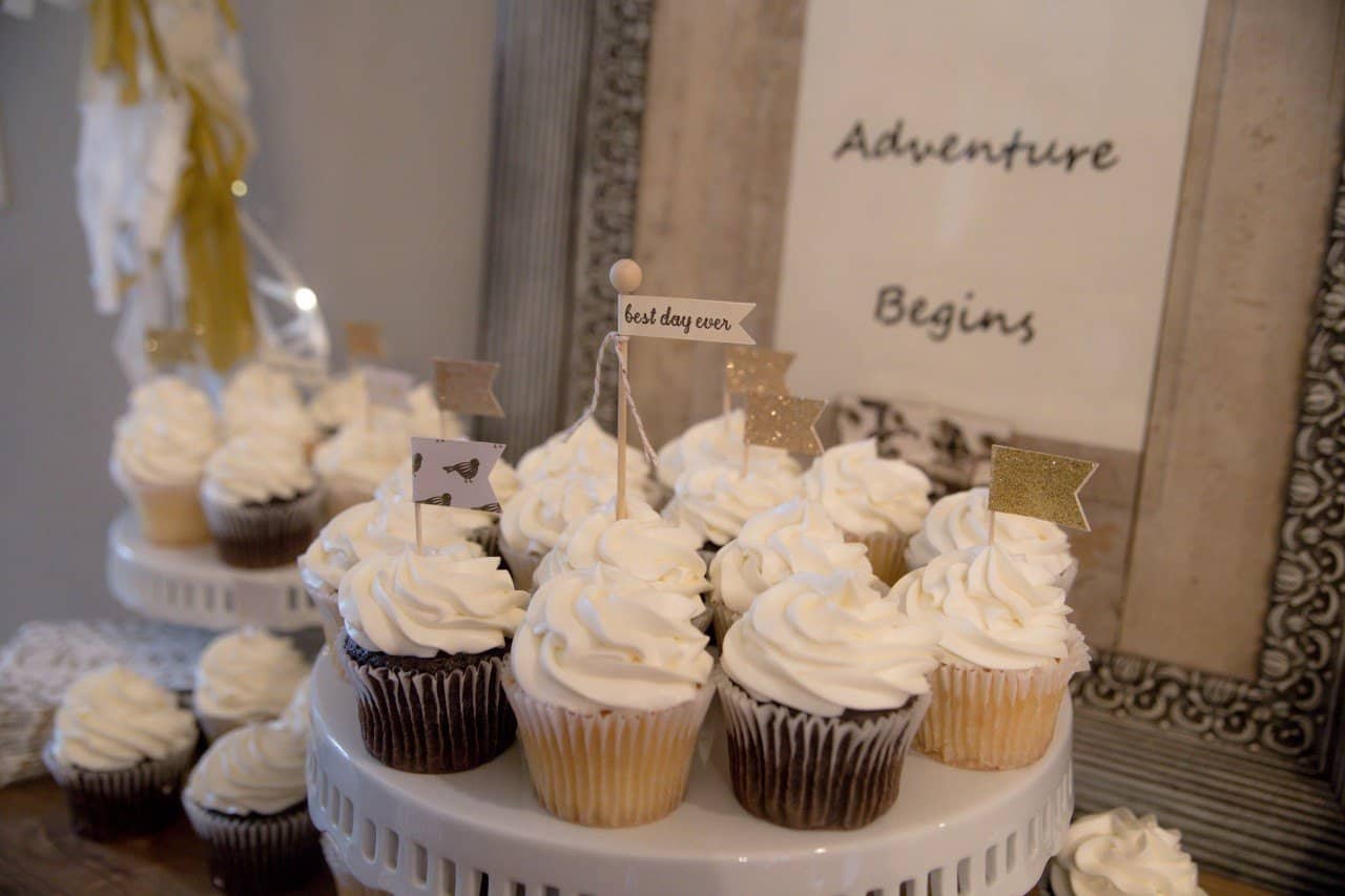 Gold Glitter Toppers