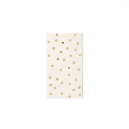 Gold Polka Dot Napkins - Thanksgiving