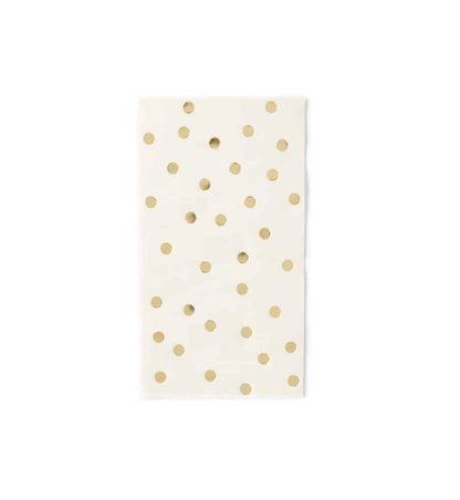 Gold Polka Dot Napkins - Thanksgiving