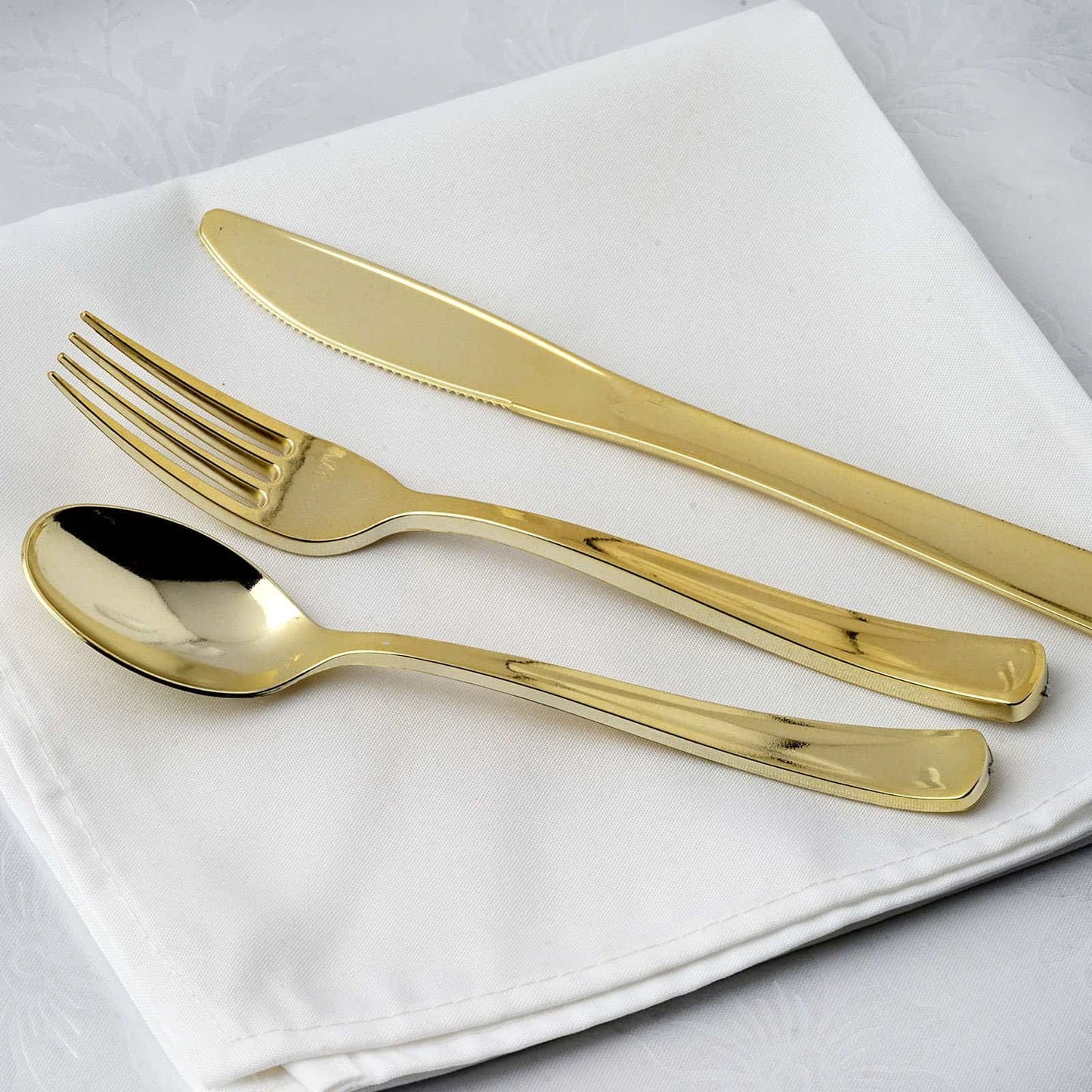 Gold Utensils - Fork, Knife, Spoon