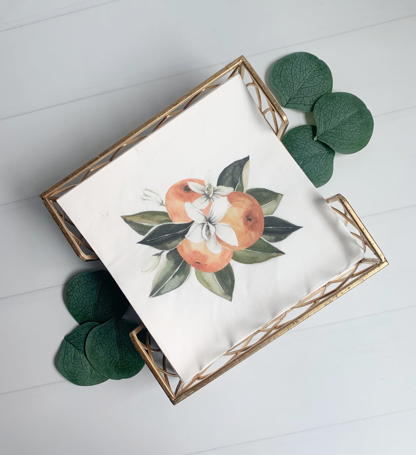 Arch Gold Leaf Cocktail Napkin Caddy