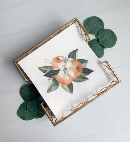 Arch Gold Leaf Cocktail Napkin Caddy