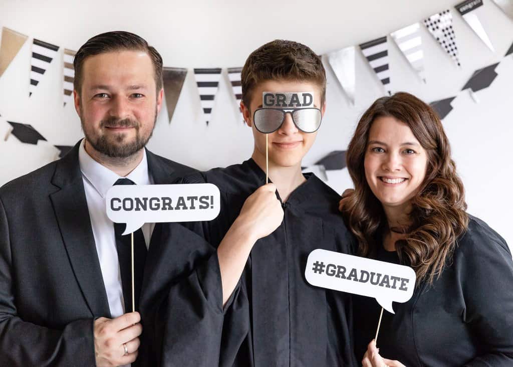 Black and White graduation photo props #graduate Grad glasses