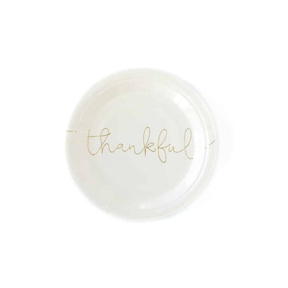Grateful and Thankful 7 inch Dessert Plates